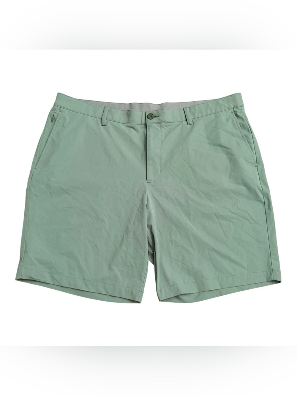 Tommy Bahama Men’s Green 5 pockets Solid Chino Flat Front Shorts 9 Inch Inseam